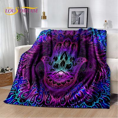 Nazar Evil Eye Tree of Life Soft Plush Blanket,Flannel Blanket Throw Blanket for Living Room Bedroom Bed Sofa Picnic Cover Kids