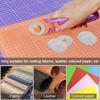 10Pcs Crochet Edge Rotary Cutter Blade Set 45mm Perforating Rotary Blade 12/15 Teeth Crochet Skip Blade Rotary Cutter