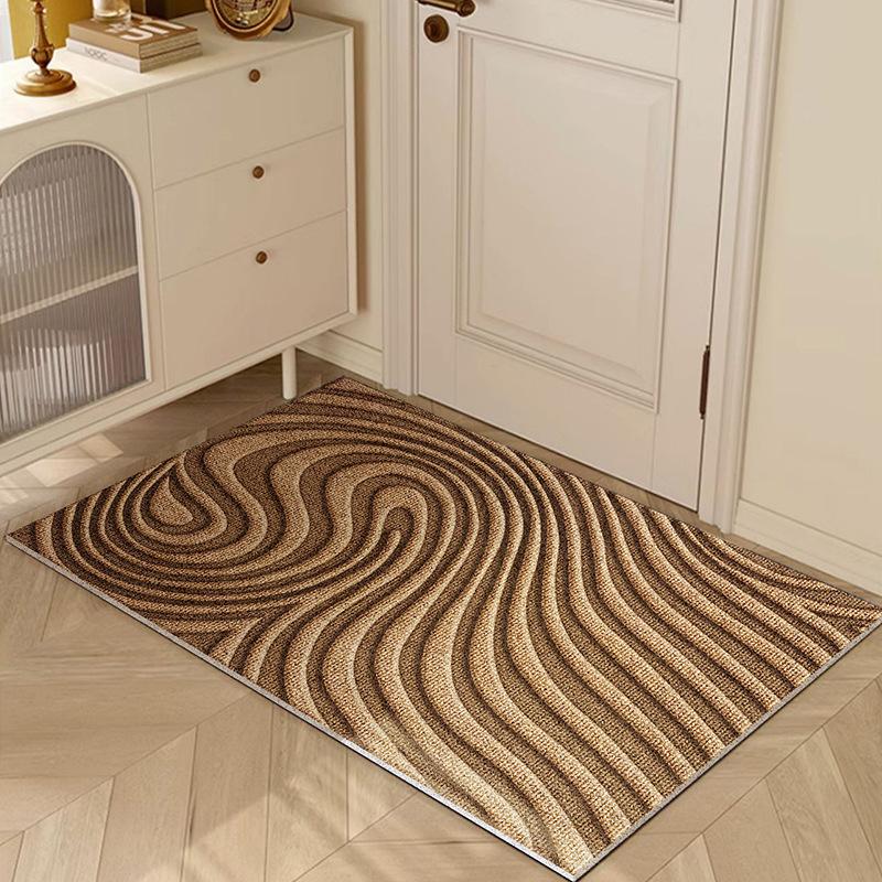 

Простой коврик для входной двери из ПВХ с кольцом из проволоки, грязеотталкивающий коврик для входной двери, нескользящий коврик для ног с эффектом 3D 45 * 75CM