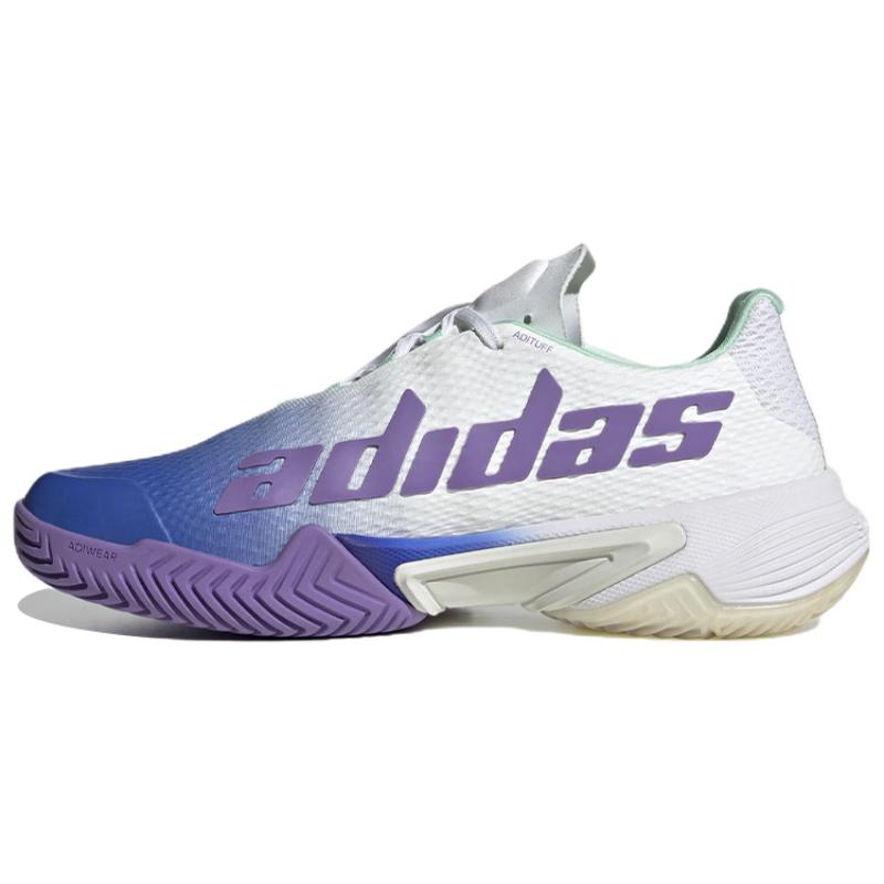 Adidas Barricade Tennis Shoes 'White Lucid Blue' Women's Sneakers HP7417