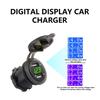 Waterproof Double  USB Charger Socket with LED Light 12V/24V 4.2A Double  USB Port Charger Socket for Car Motorcycle Boats