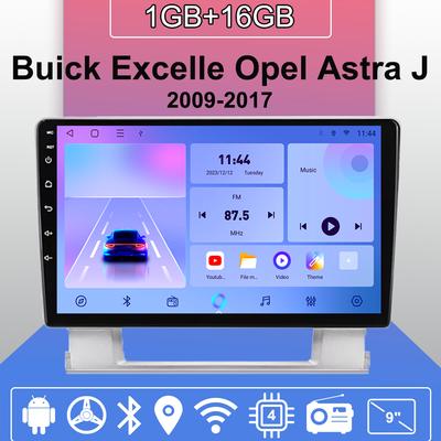 Ραδιόφωνο αυτοκινήτου Android Auto Carplay για Buick Excelle Opel Astra J 2009-2017 Πολυμέσα Συσκευή αναπαραγωγής κεφαλής Στερεοφωνική GPS Πλοήγηση BT WIFI 1+16GB