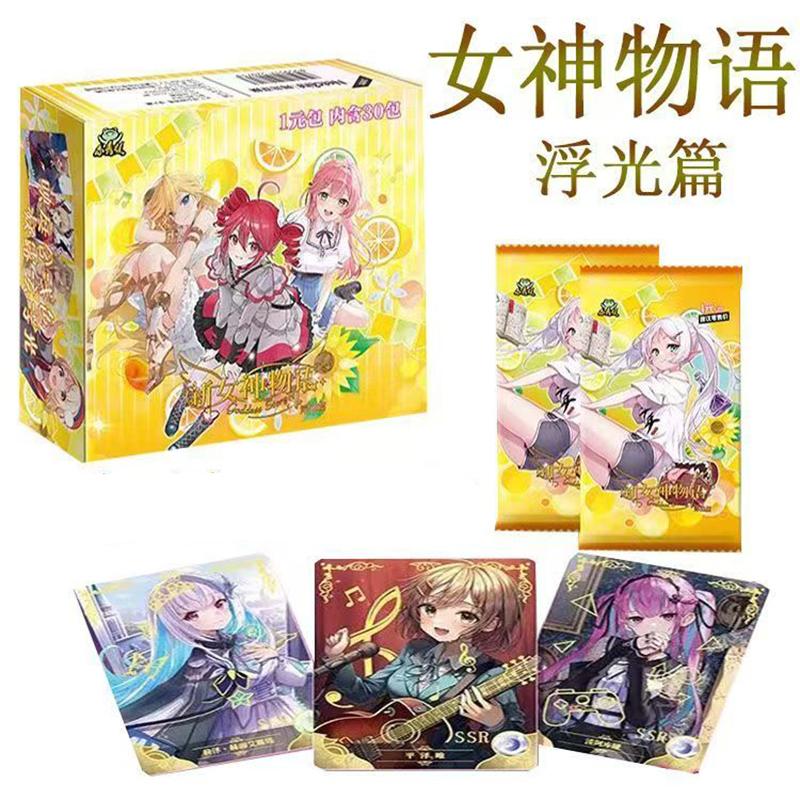 Kleiner Frosch Neue Göttinnen-Geschichte Sammelkarten Eine Box enthält 30 Kartenpackungen Wunderschönes Anime-Stil Geschenk Spielzeug Sammlerstücke
