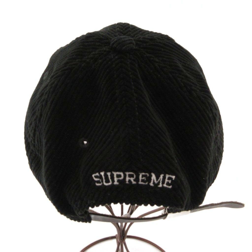 Used Supreme SUPREME Corduroy S Logo 6-Panel Cap Shallow Corduroy Logo Black /MG GY18