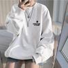 Rainer Large Size Oversized Pullover Crew Logo Loose Long Sleeve Body [Eolluka] Women's Hoodie, Sweatshirt, Neck, Top, Spring, Autumn, Winter, Fit,