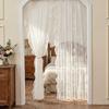 TK French Ruffle Sheer Curtain Bedroom Living Room Lace Fabric Window Door