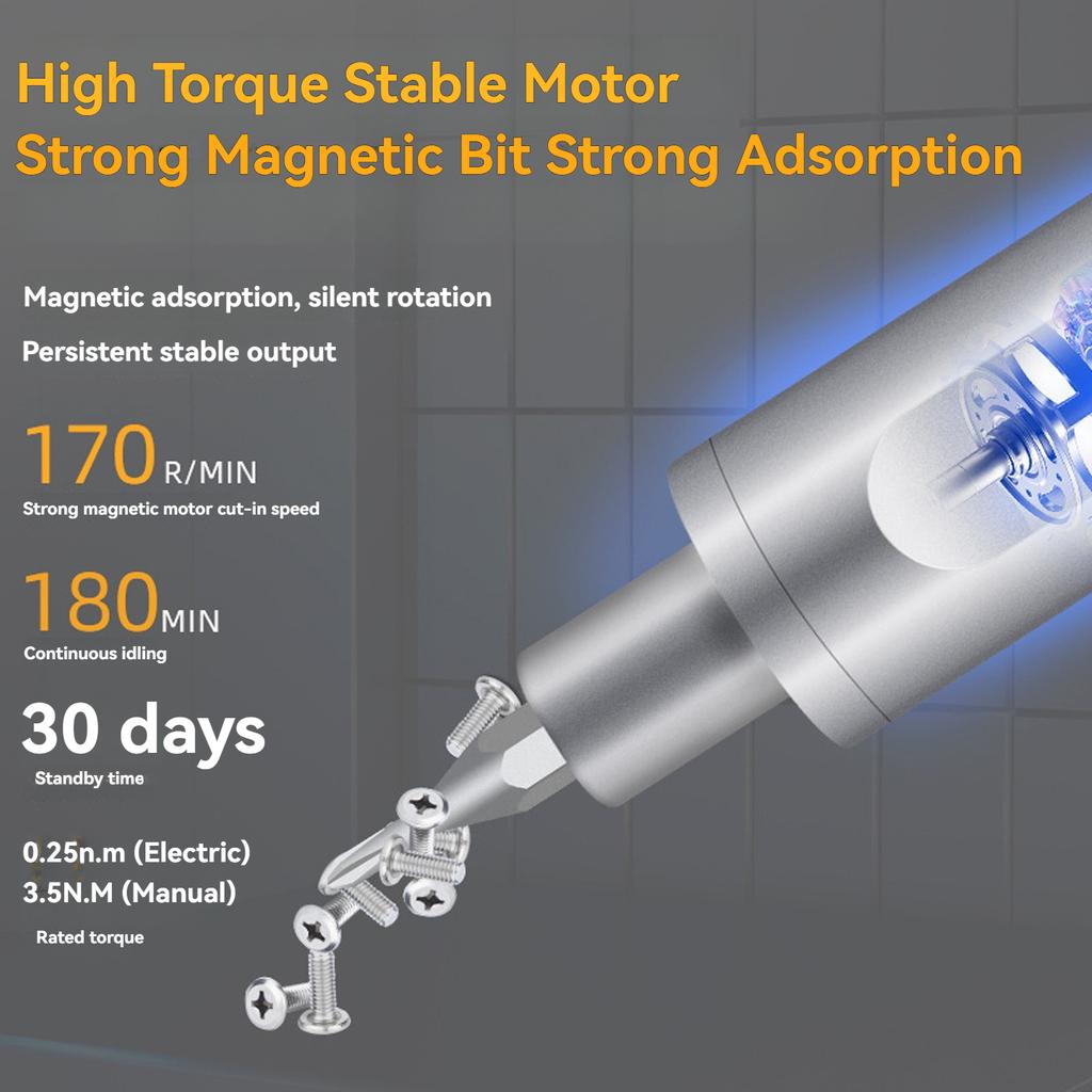 Mini Electric Precision Screwdriver Set Rechargeable Cordless Screwdriver with 36 Magnetic Bits for Electronics Repair