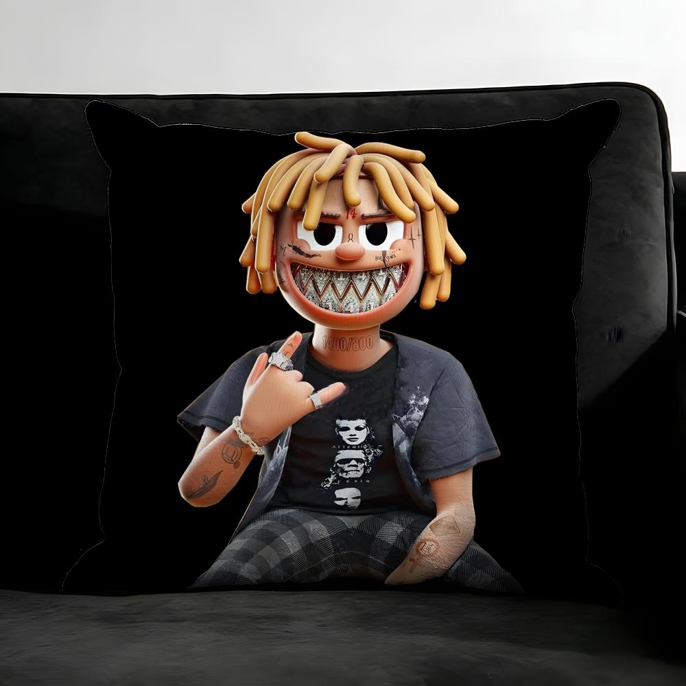 

TTrippie RRedd Rapper Cushion Cover Pillowcase Ultra Soft Skin Friendly Fabric Cloud Like Comfort Concealed Zipper 30x30cm