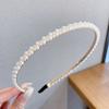 1PC Fashion Pearl Temperament Vintage Pearl Hair Hoops For Women Ladies Simple Non-Slip Headband Hair Band Hair Accessories