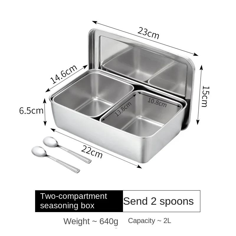 Pudełko na smaki japońskie ze stali nierdzewnej 304 prostokątne pudełko na przyprawy pudełko na próbki przypraw ekspozytor na żywność pojemnik na pudełka na przyprawy