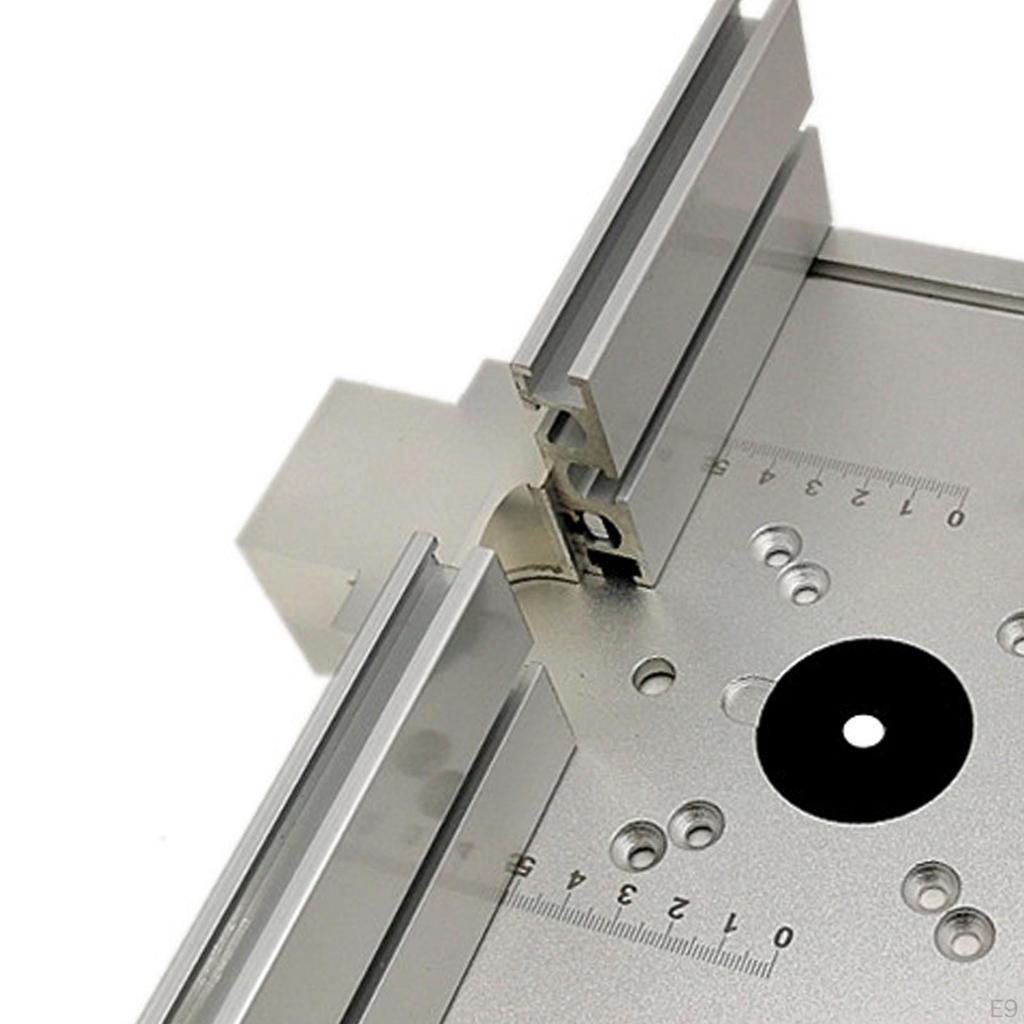 Aluminium Table Insert Plate Fence Sliding Brackets for Woodworking Benches