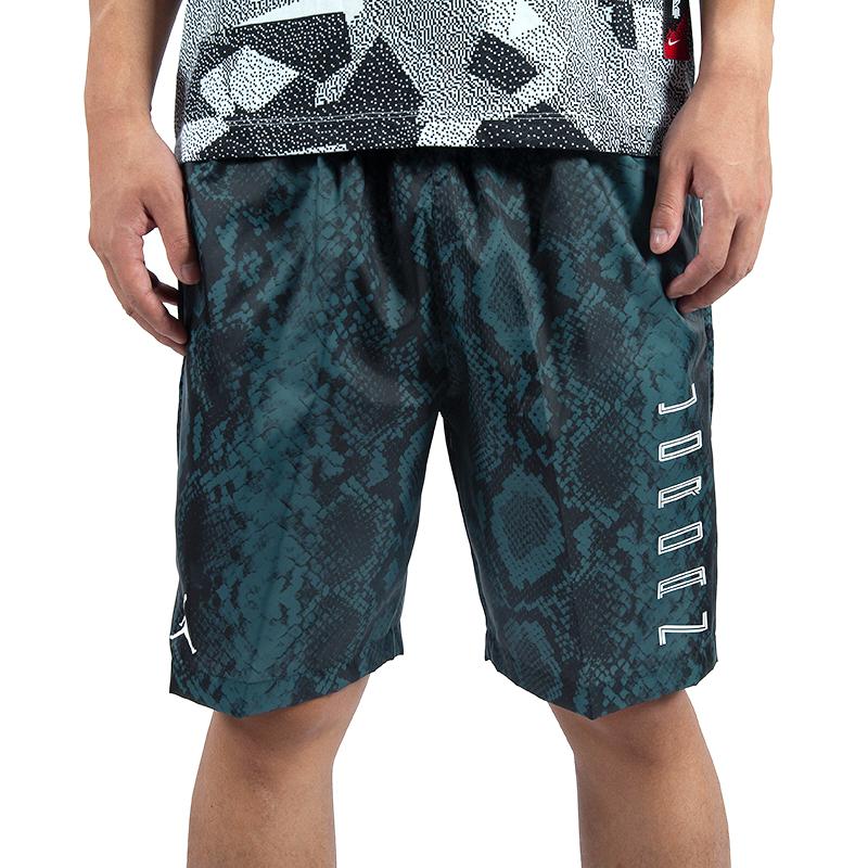 Jordan Snakeskin Breathable Loose Shorts Men Bottoms Blue Black CI0313-414