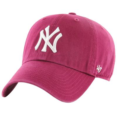 New York Yankees Clean Up Cap, Mens Burgundy Cap