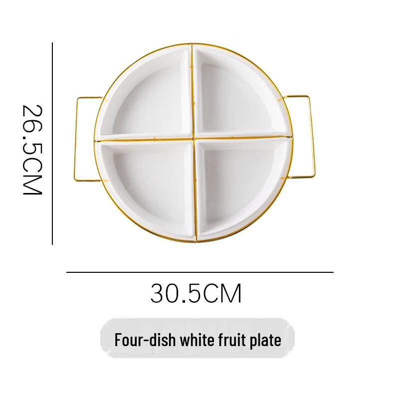 

Ru Han Ceramic Divided Serving Platter