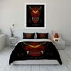 Demon Mask Design Decor 3Pc Soft Comfortable Duvet Cover Bedding Set Included 1*Duvet Cover & 2*Pillowcases, Gift