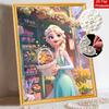 Disney Pittura con Perle Regina Elsa Pittura Artistica con Perle Fai-da-te Pittura con Gemme di Perla Quadri Artigianato Forma Speciale Decorazione Murale per la Casa