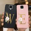 For Xiaomi Redmi Note 9 Pro Case Flowers Letters Silicone Soft TPU Back Cover For Xiomi Redmi Note9 Pro 6.67'' M2003J6B2G Case