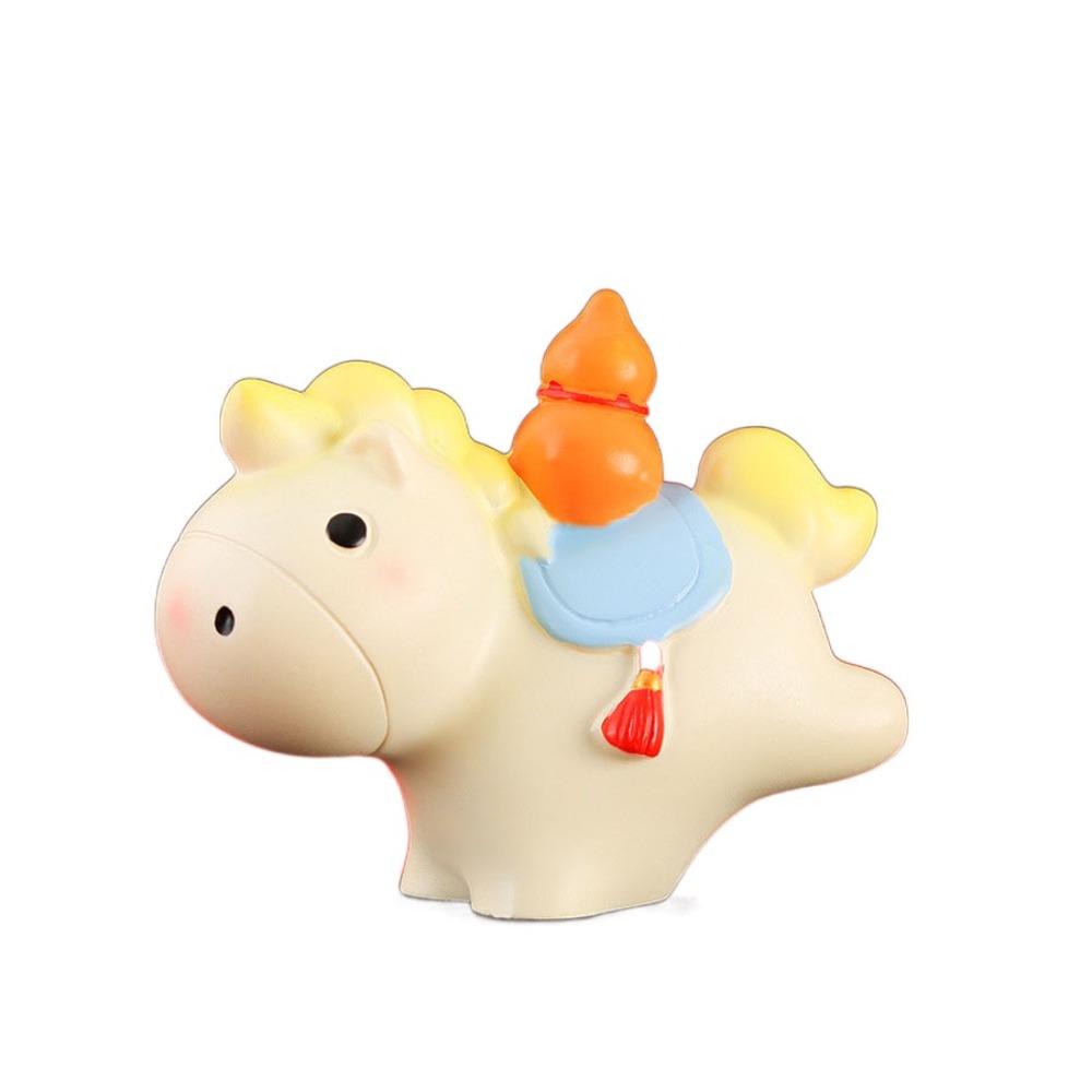 Desktop Ornament Horse Figurine Resin Zodiac Ornaments New Year Mascot Miniature Car Decoration
