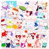 50 Cute Mr. Rabbit Stickers Cute Graffiti Notebook Mobile Phone Water Cup Stickers Hand Account Stickers