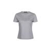 Bermudagrass Shell BuTTon Henry Neck SilkeTTe T shirT Grey