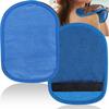 2 Pcs Sand Wipe Off Mitts Large Size   Mesh Fabric Beach Sand Remover Cleaner Vacation   for Sandboxes