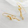 1 Pair Fashion Women's Abstract Design Retro Ear Cuff Jewelry Cool Handsome Elegant Exquisite Hanging Accessory