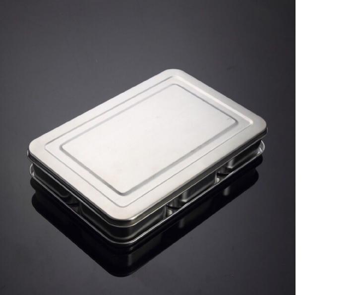 Japanese Stainless Steel Seasoning Box Set - Includes Condiment Jars with Lids