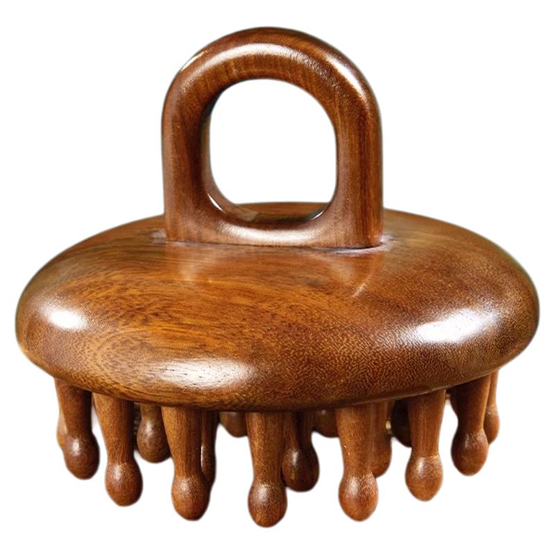 Sandalwood Scalp Massage Comb for Hair Growth and Meridian Therapy