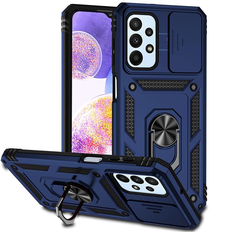 Full Cover For Samsung Galaxy F13 Case For Samsung Galaxy F13 Push Window Magnetic Phone Holder Back Case For Samsung F13 Case