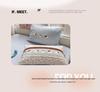A-Class Mother & Baby 4-Piece Super Soft Puff Cotton Bedding Set: Duvet Cover & Fitted Sheet for Dorms