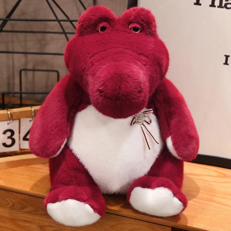 

Plush Toy Crocodile Stuffed Doll Cartoon Throw Pillows Decoration Kids Gifts 30cm/11.81in красный