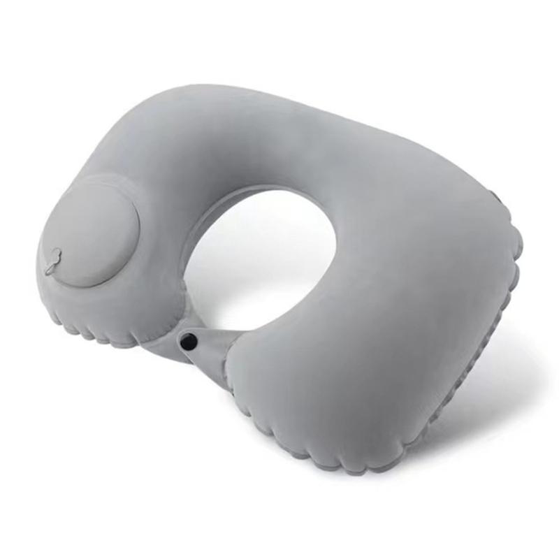 Ergonomic Travel Neck Pillow Inflatable Rapid Air Inflation Technology Foldable for Long Journey Workplace Rest