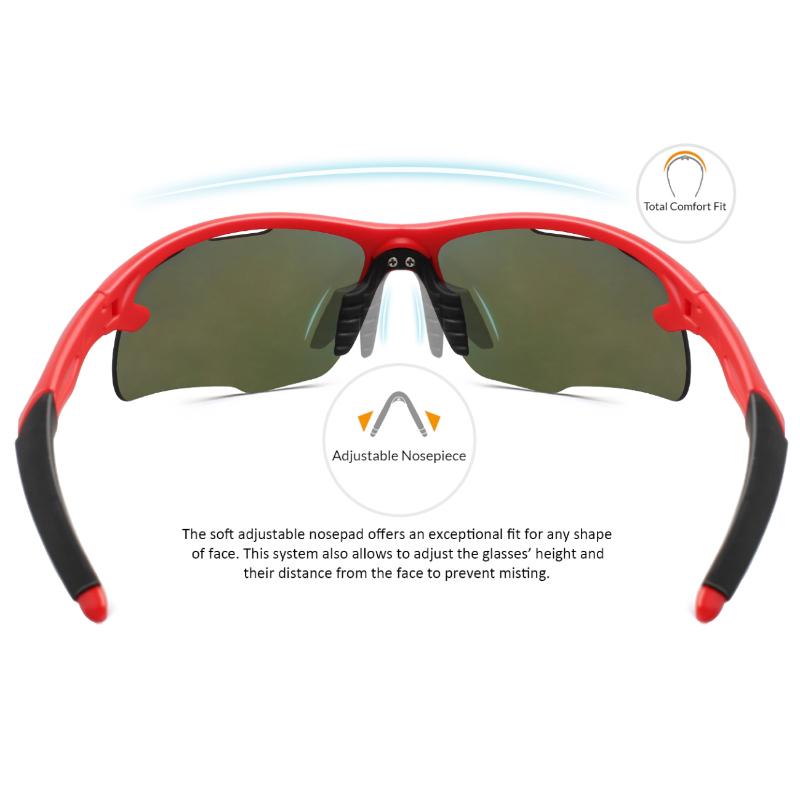 Maxjuli Sports Sunglasses For Men Women For Running Cycling Male Female Outdoor Sun Glasses With Case Mj8020