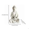 Buddha with Base Tranquil Statue Tabletop Decoration for Meditators, Buddhists,