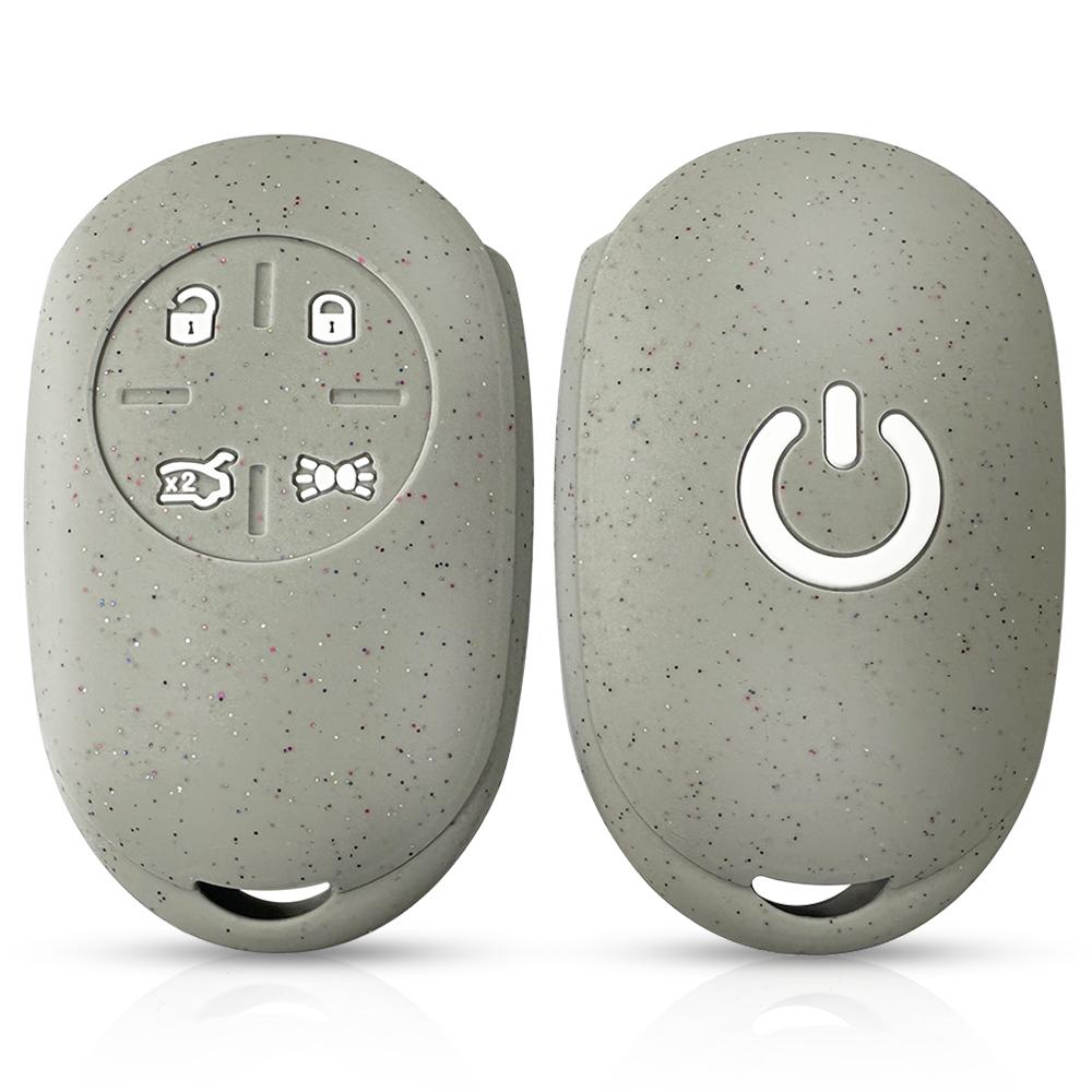 for Fiat 500 500e 2023 car remote key case silicone chain key cover holder 4 buttons protecor shell fob