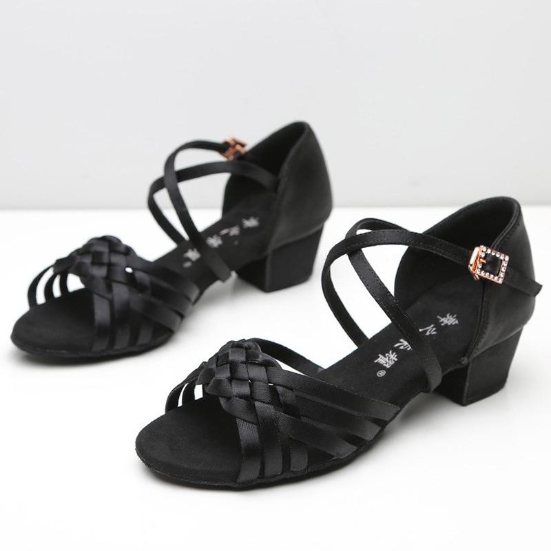 Kinder Latein Tanzschuhe Mädchen Frau Standard Tango Tanzschuhe Großhandel Tanzschuhe Für Mädchen Niedriger Absatz Kinder Salsa Sandalen