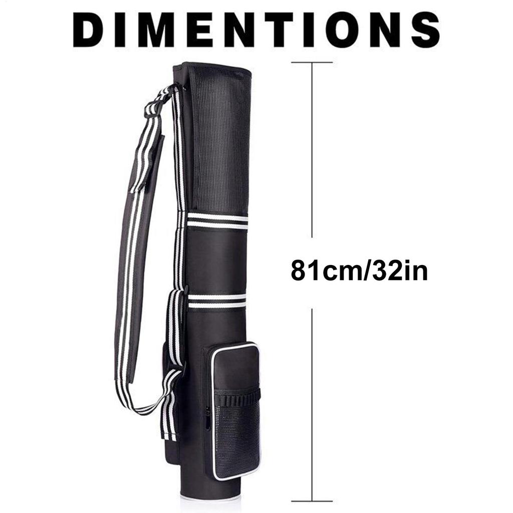 Golf Club Bag Golf Club Cart Bags Holds 3-9 Sticks Organizer Lightweight Waterproof Foldable For Tournament Travel Airplane Cart