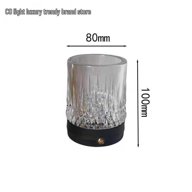 

16-Color LED Luxury Table Lamp - Wine Glass Design for Bar, Nightclub, Restaurant, and Bedside Ambiance USB Touch - 5W - Voltage 110V