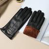 Womens Genuine Leather Gloves Touchscreen Warm Fleece Lined Thick Driving Cycling