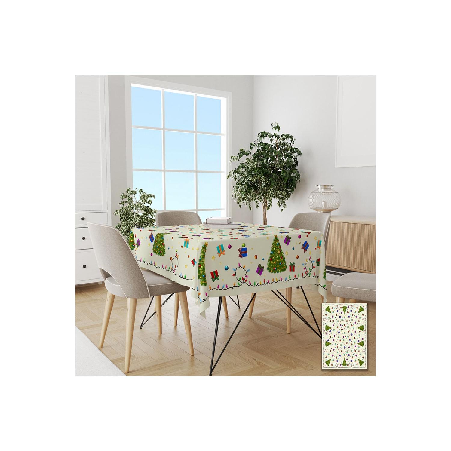 

Christmas Cream Floor Tablecloth 120 x 150 кремовый
