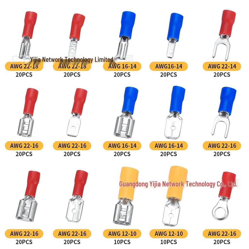 280PCS Cold-Pressed Terminal Connector Box Set