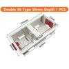 86 Type Switch Mounting Box Cassette Flame Retardant Plastic PVC Junction Back Box Universal White Electrical Concealed Box