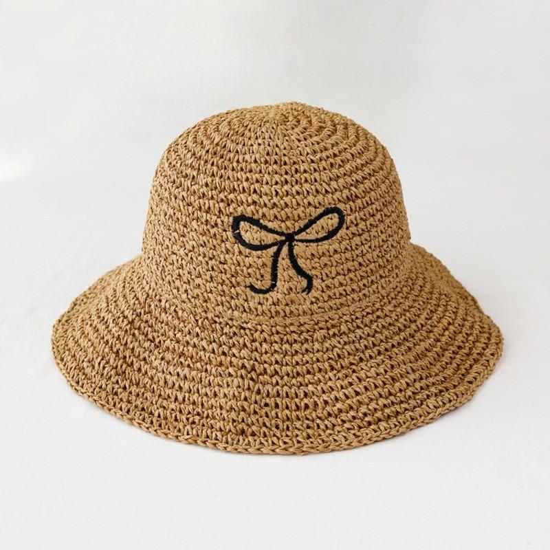 Summer Straw Hat Women's Foldable Versatile Sunscreen Sun Hat Sun Hat Children's Basin Hat Japanese Literary Fisherman