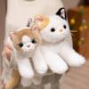 Simulation Cat Plush Toys Soft Stuffed 8 Colors Kitten Model Cat Realist Animals Kitty Kids Girls Valentine's Day Birthday Gift