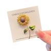 Flower Sunflower Brooch Ins Trend One-Size-Fits-All Pin Sunflower Badge Corsage Dress Bag Accessories