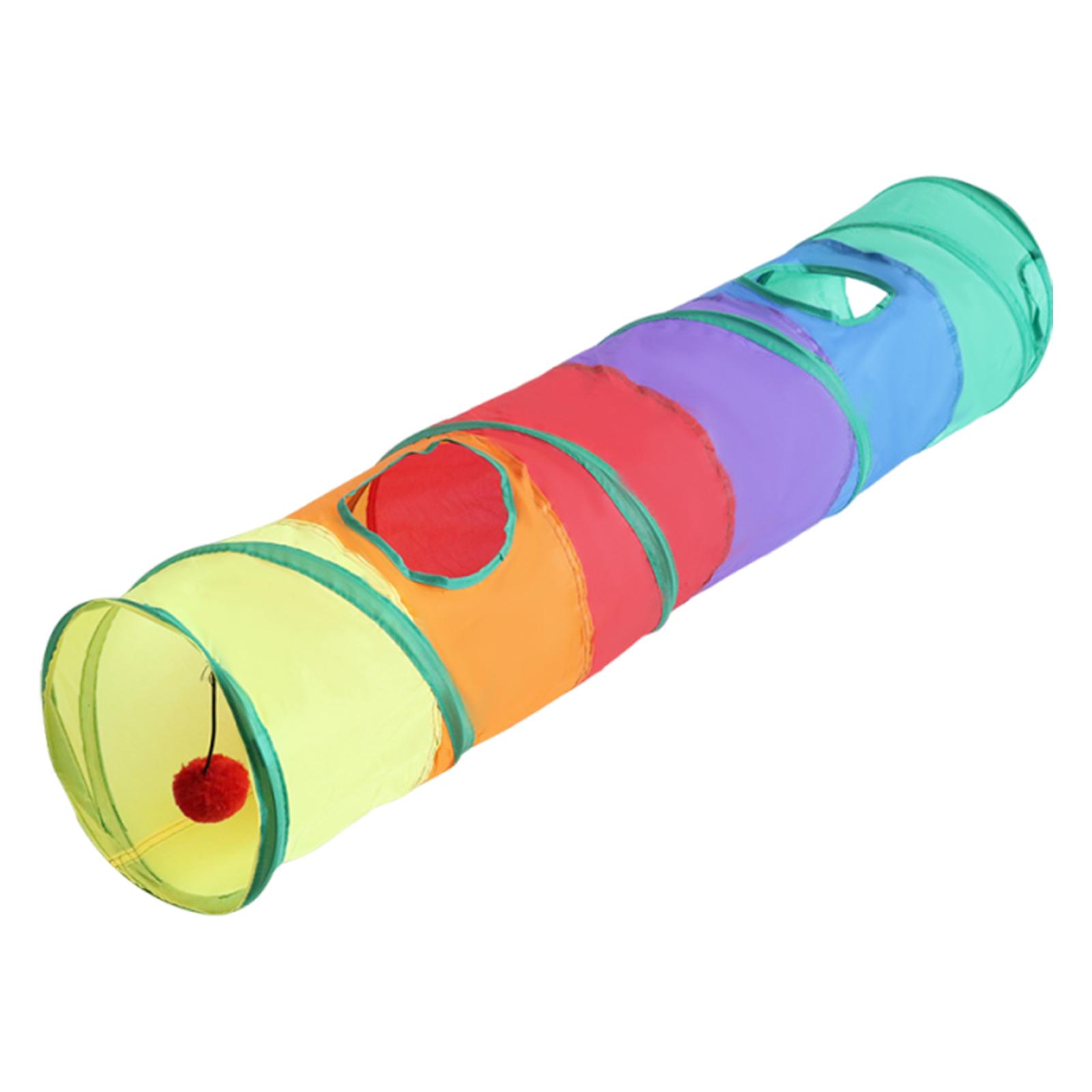 

Rabbit Tunnel Toy Collapsible Cat Tubes Shape S Pet Toys Play Tunnel for Cats Kittens Rabbits Puppies