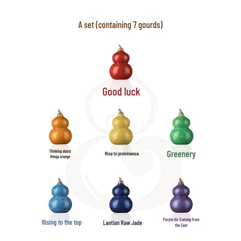 Семицветная Тыква Медный Орнамент - Домашний Декор Подарок Подвеска для Праздника Середины Осени