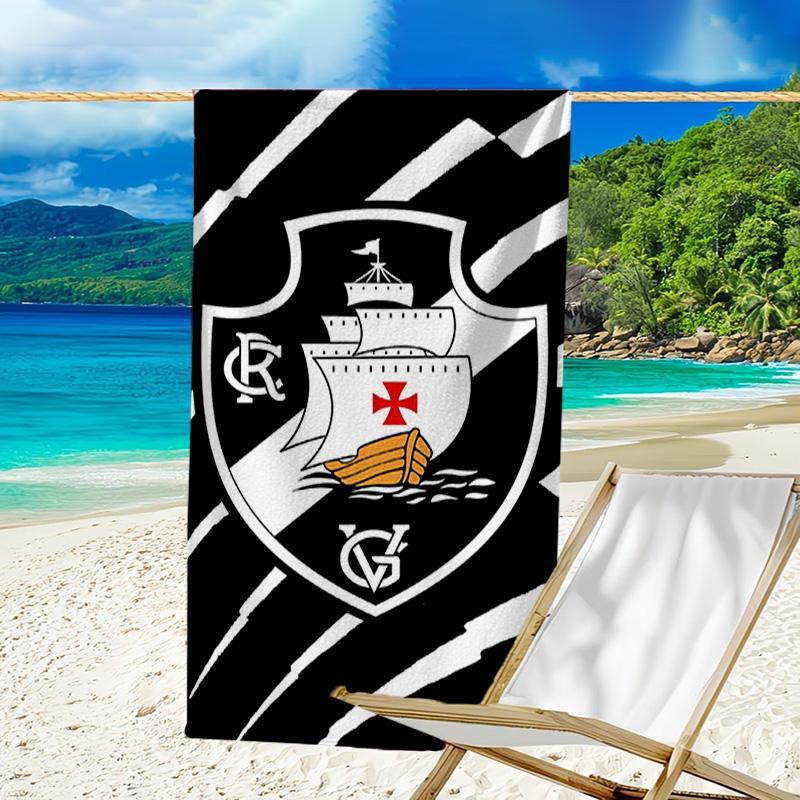 Vasco Fußballverein Bedrucktes Strandtuch, Superweiche Mikrofaser, Perfektes Geschenk Geburtstag, für Pool, Strand, Reisen, für Familie und Freunde