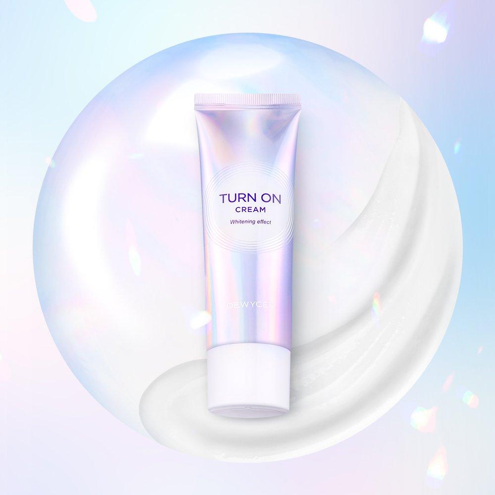 DEWYCEL Whitening Tone-up Base Turn-on Cream 50ml / Milky White Whitening Cream