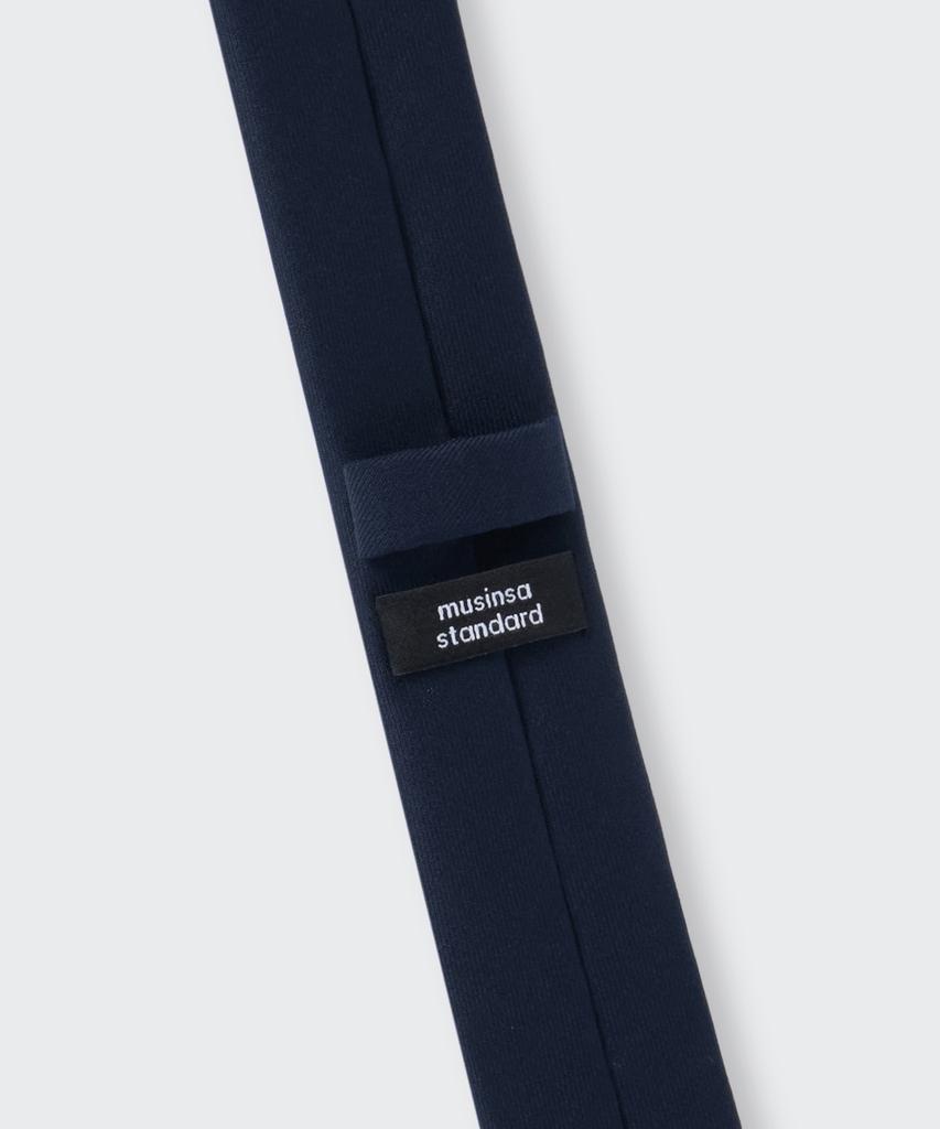 MUSINSA STANDARD Wool Slim Solid Tie [Navy]